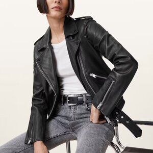All Saints Balfern Leather Biker Jacket